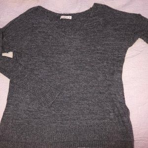 Abercrombie and Fitch grey knit sweater